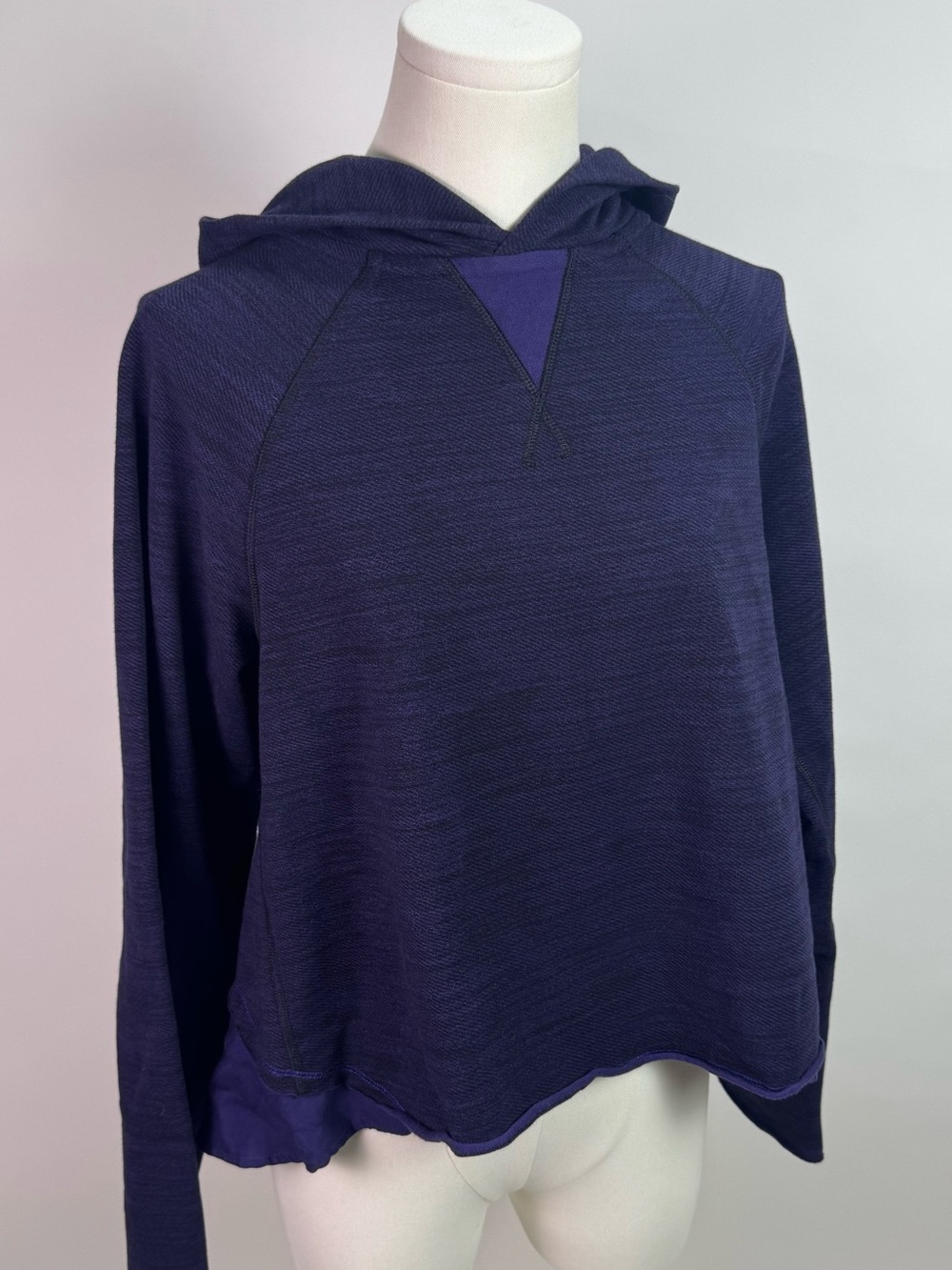 Lululemon Pull Me Over Hoodie Size 6 | Purple Cotton Lyocell Spandex Gym Sweater